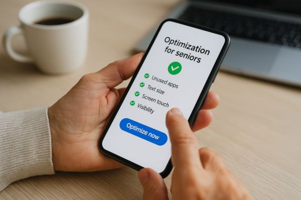 Tela de configurações do celular exibindo opções de armazenamento e bateria